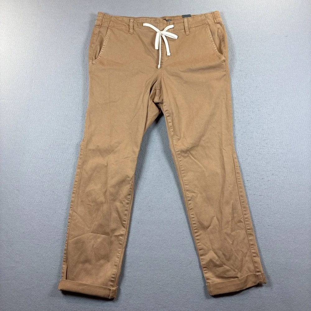 Torrid‎ Pants Women's 0R (34x30) Khaki Pull On Jogger Drawstring Stretch Casual